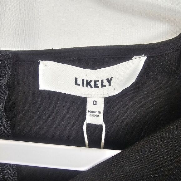 NWT Likely Meghan Off Shoulder Dress in Black - Size 0 - Picture 2 of 10